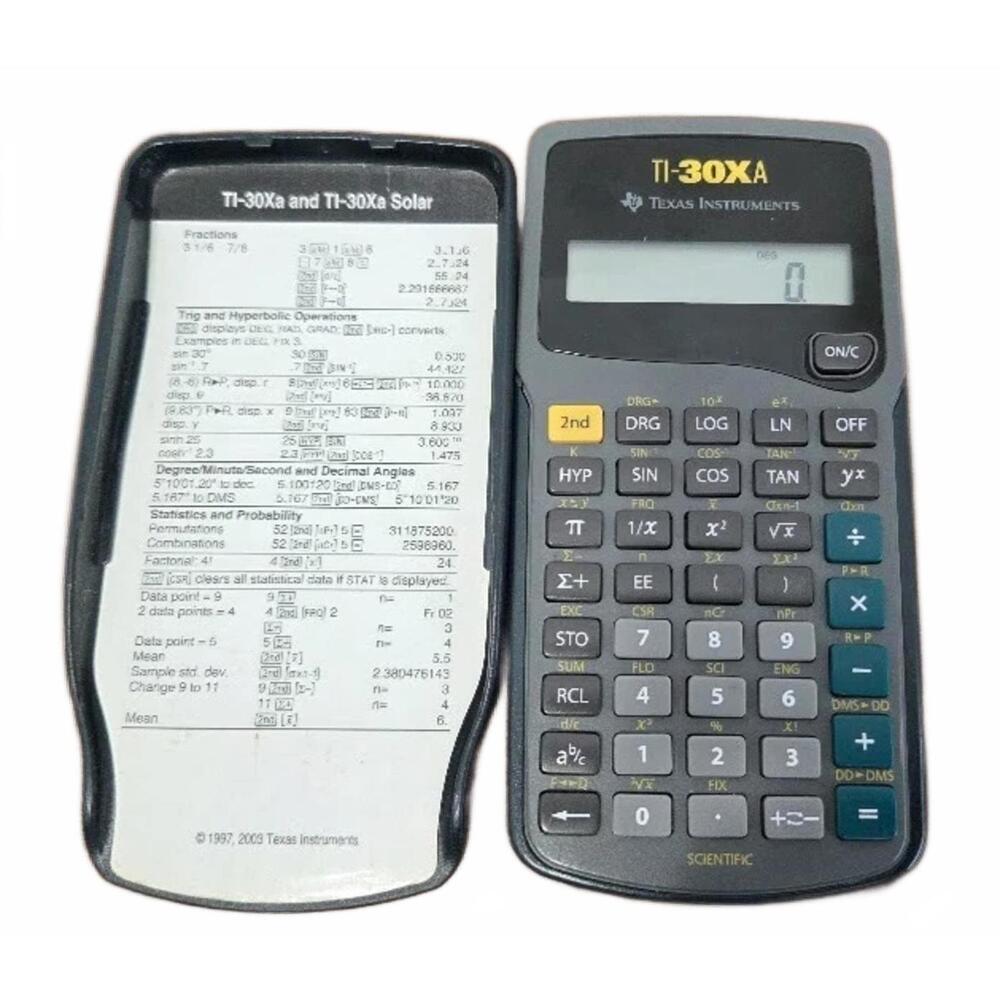 Texas Instruments TI-30X-A Scientific Calculator TESTED Works TI-30A